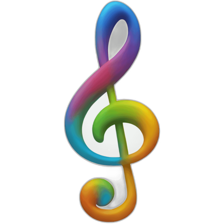 autism symbol that looks like a treble clef and an infinity symbol merged emoji