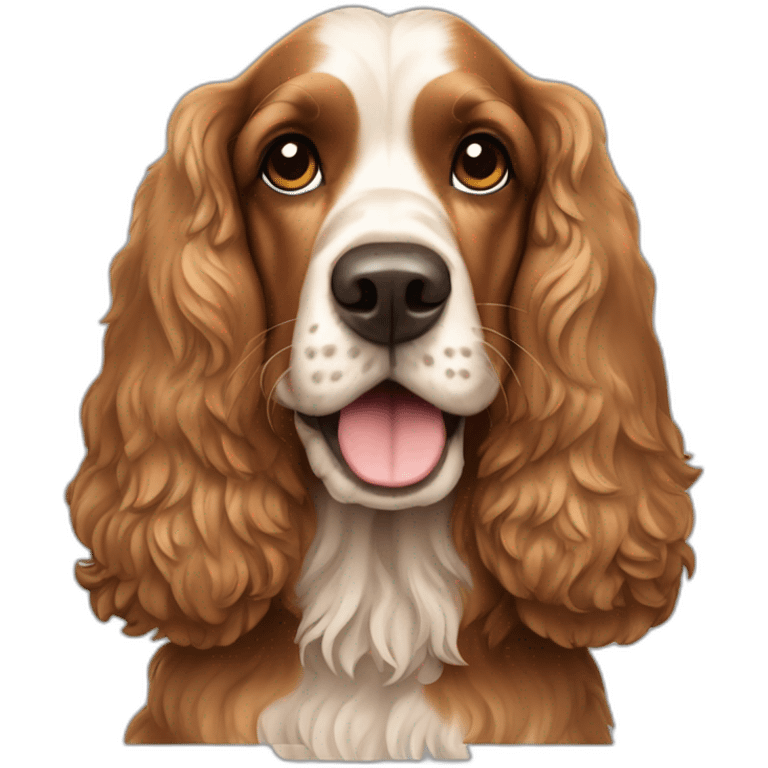 Dog-english-cocker-spaniel-full-body emoji