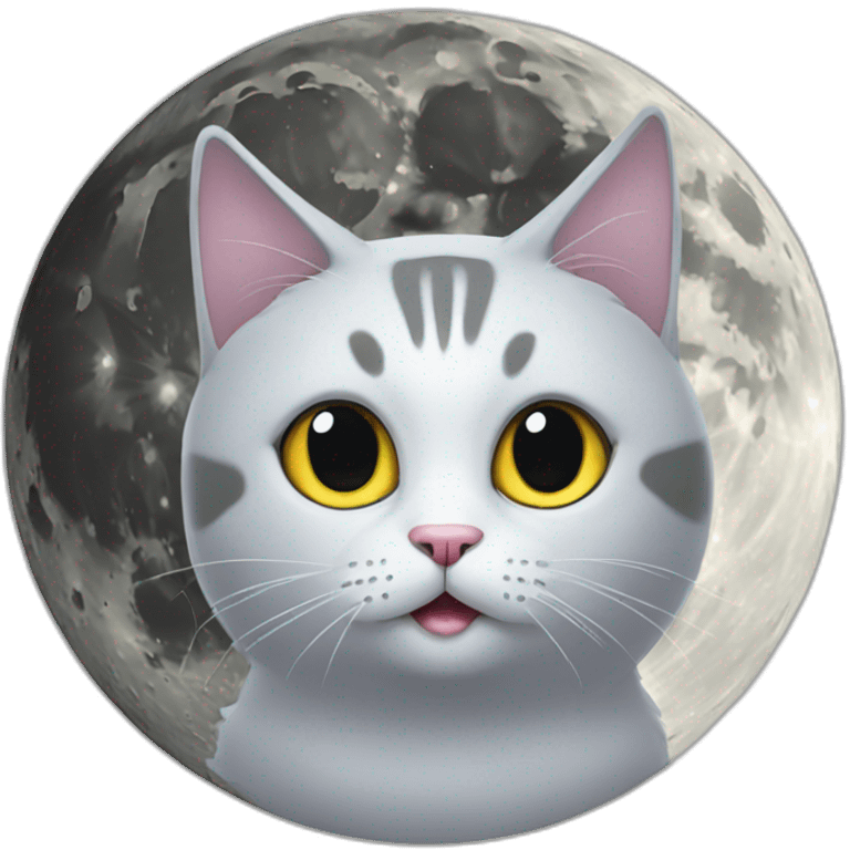 Moon-cat-funny emoji