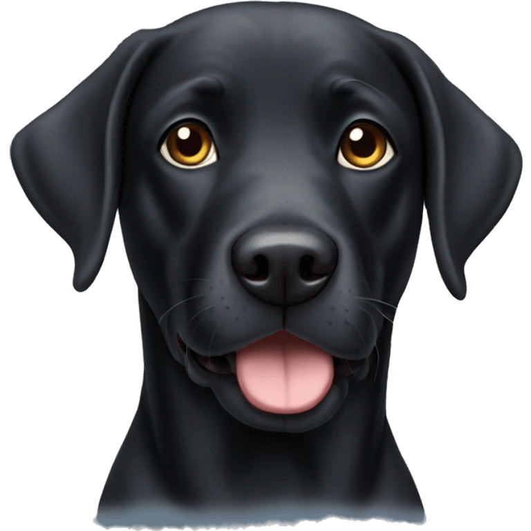 black lab emoji