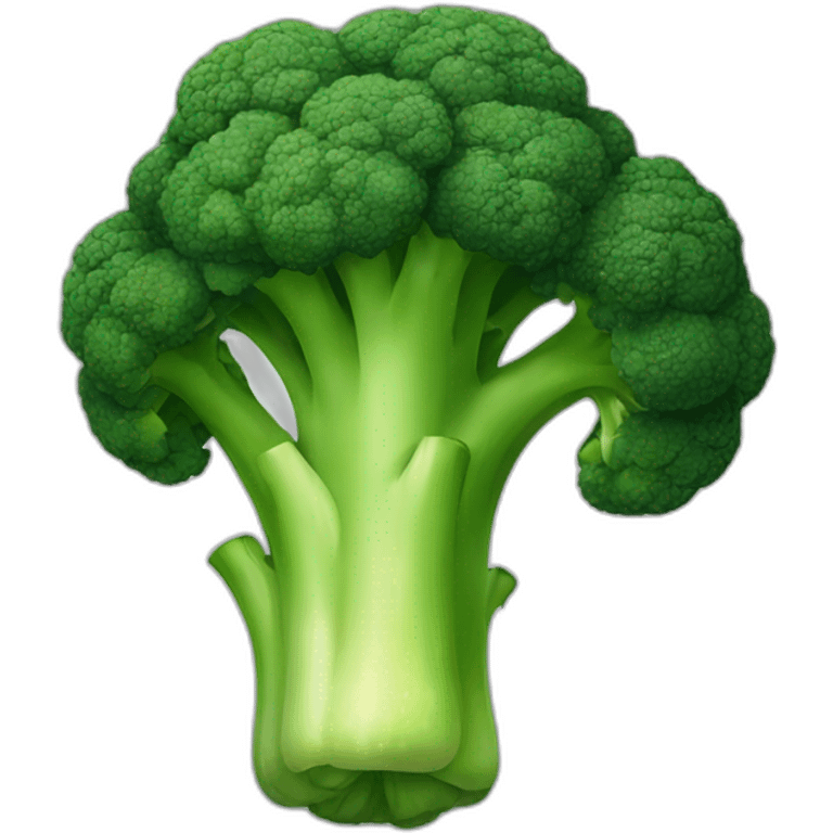 Broccoli with abs emoji