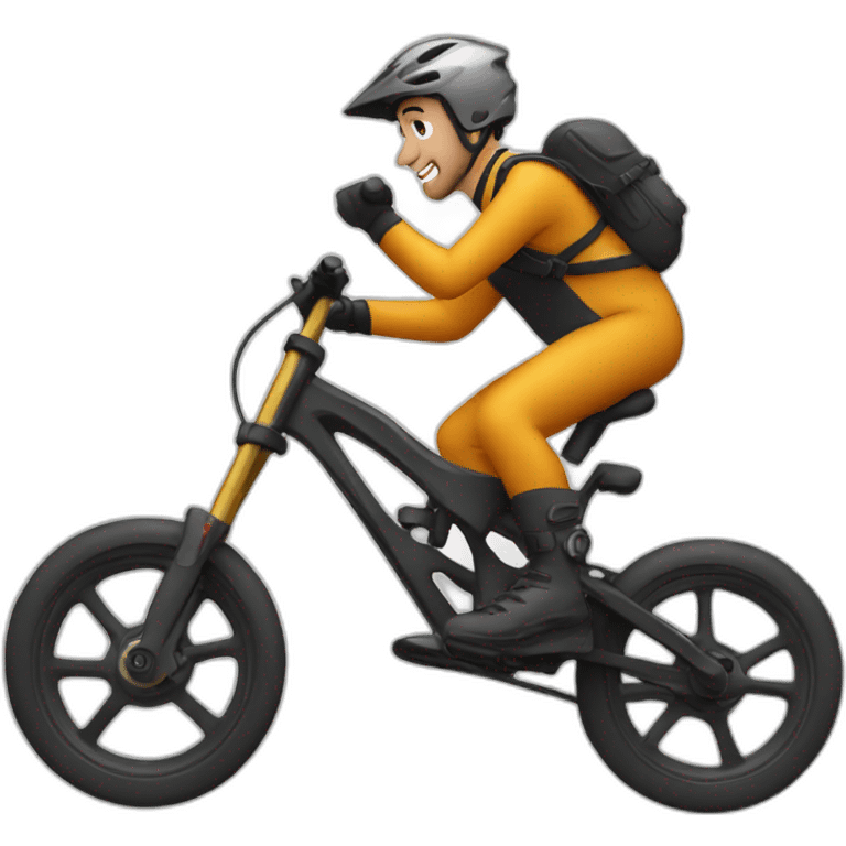 Downhill biker emoji