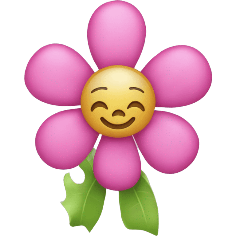 Flowers with pink bow emoji