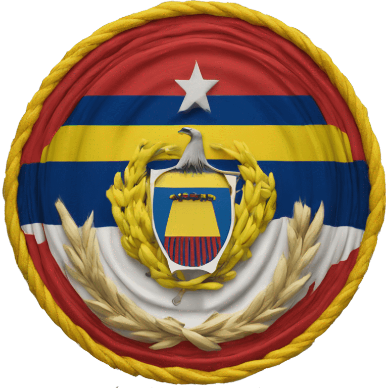 bandera de colombia FORMA CIRCULAR emoji