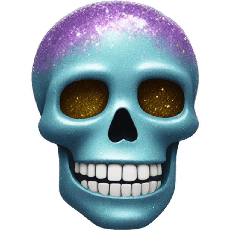 skull with glitter  emoji