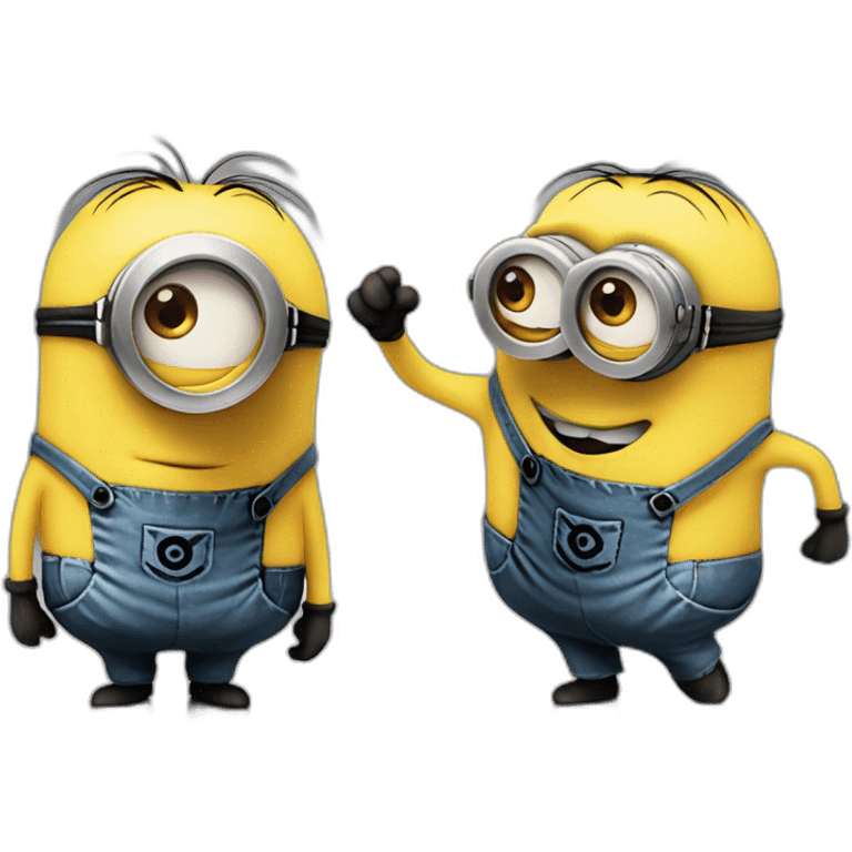 singes minions amoureux  emoji