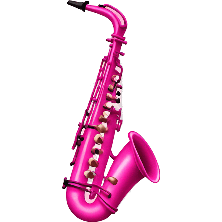 Pink saxophone emoji