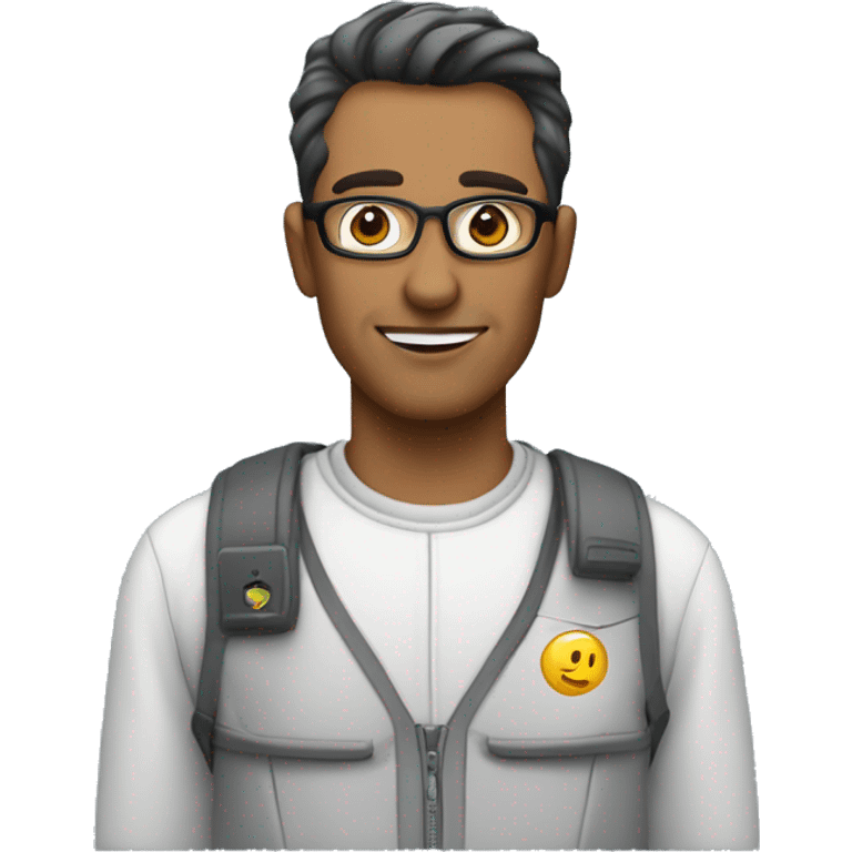 computer programmer with a logo called "Segurnet" emoji