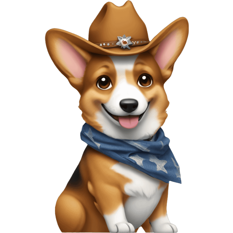 cowboy corgi emoji