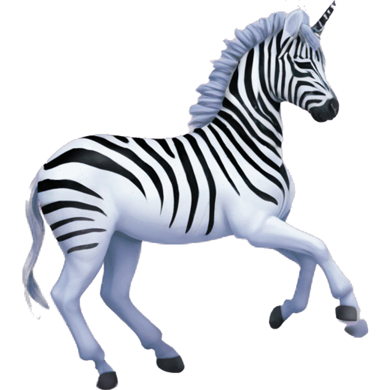 Zebra sparkling nebula unicorn Pegasus collage roses flowers palm trees emoji