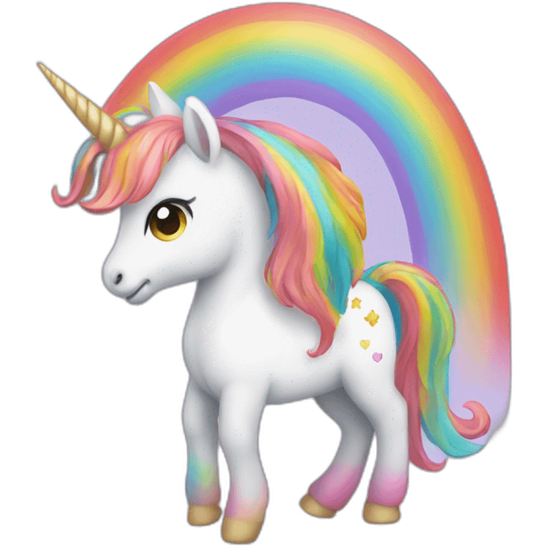 Unicornio arcoiris  emoji