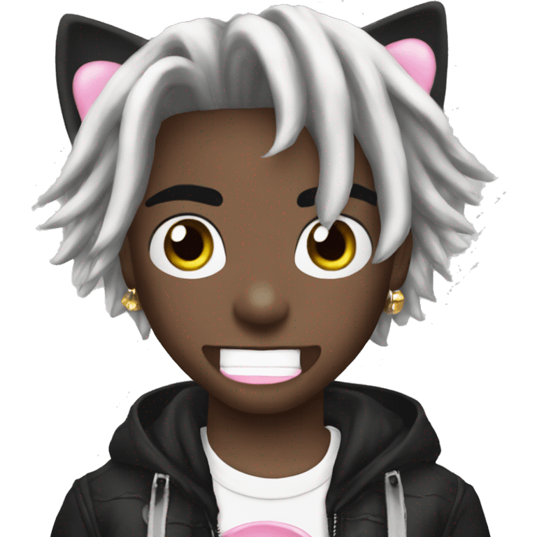 playboi carti avec un filtre hello kitty emoji