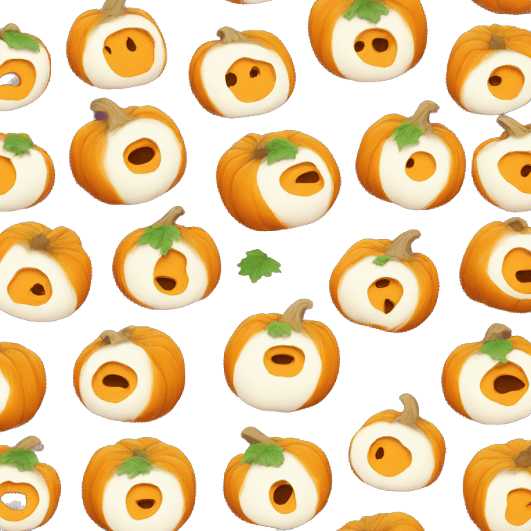 Pumpkin soup without decoration emoji