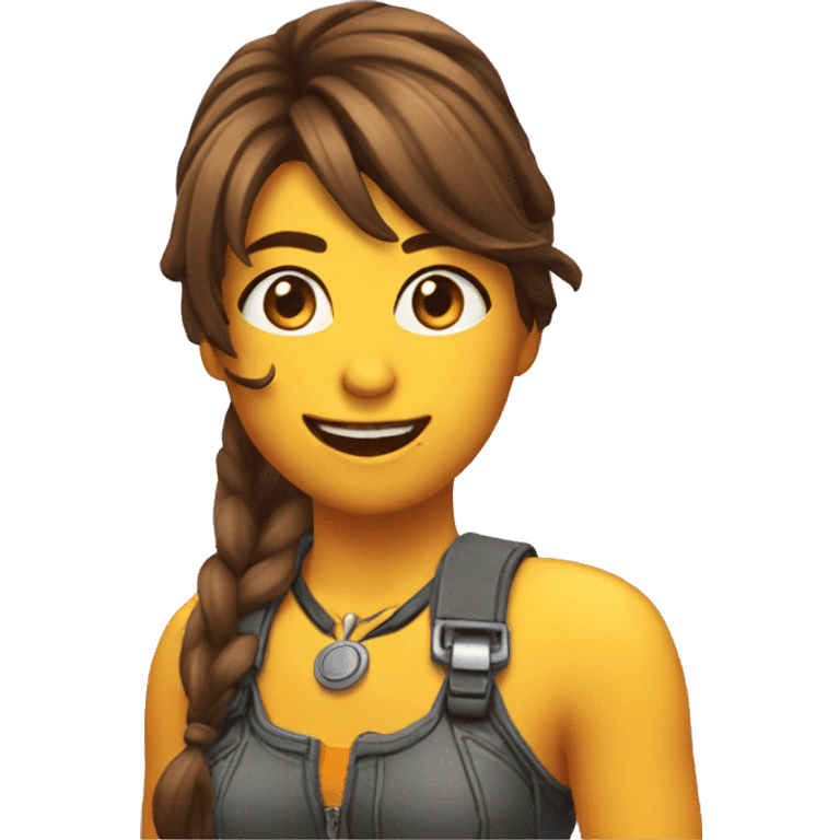 Chica Peliroja jugando videojuego  emoji