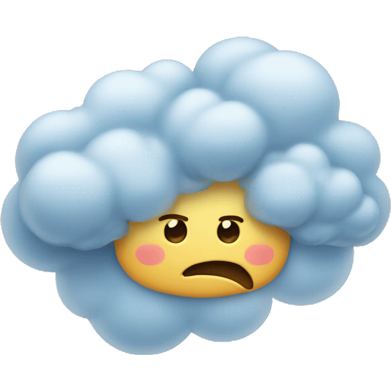 cloud face blowing wind emoji