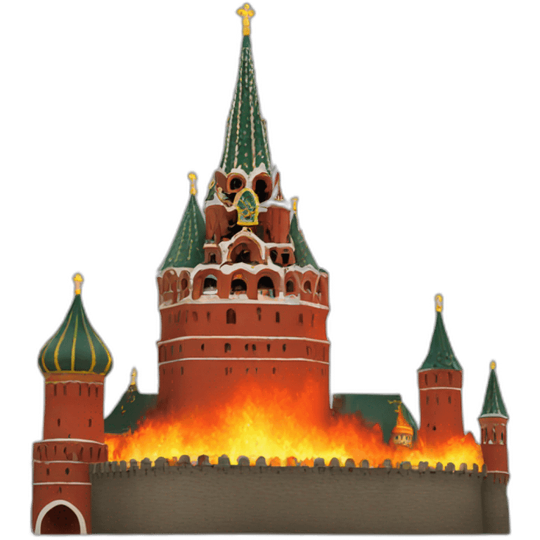 kremlin on fire emoji