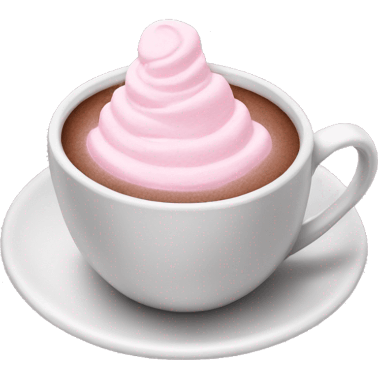 pink hot chocolate  emoji