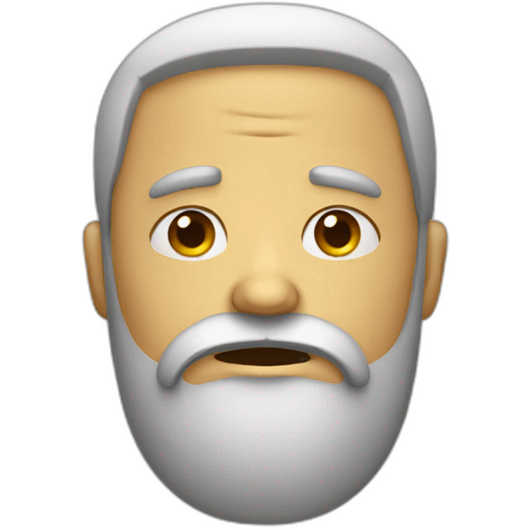 sad man with beard emoji