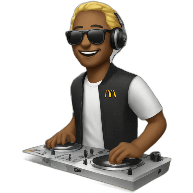 mcdonalds djing emoji