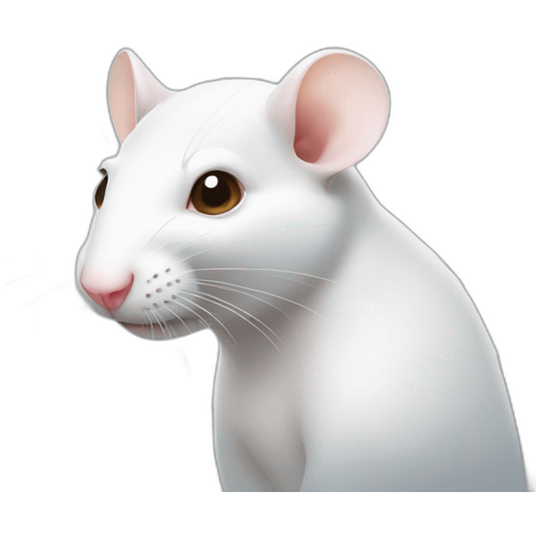 white rat with piercings emoji