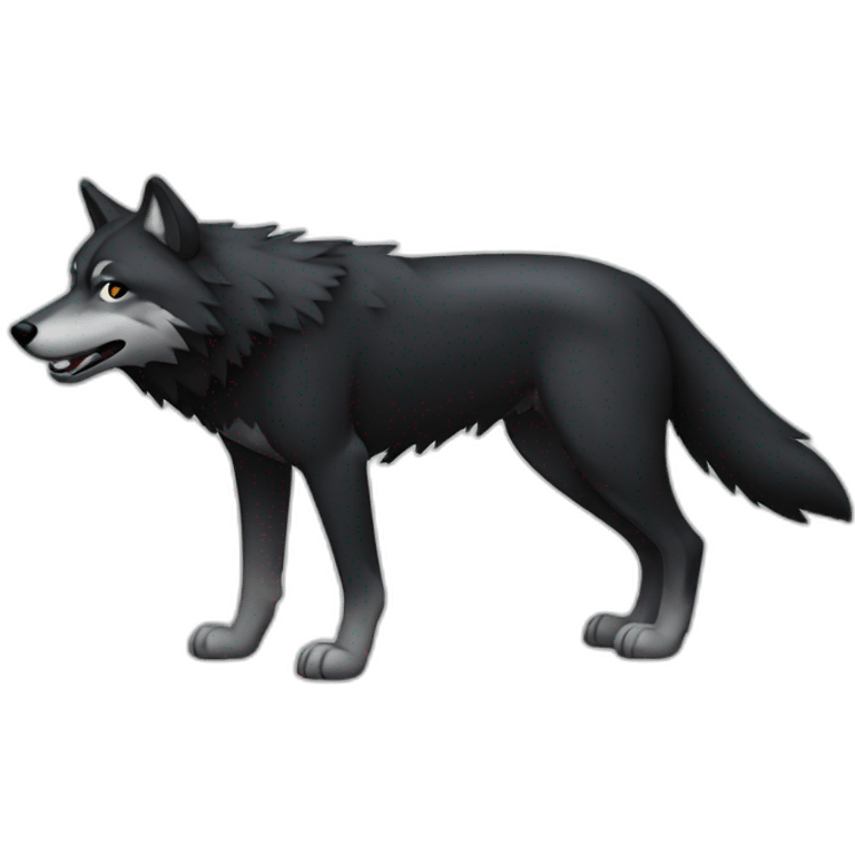 WOLF BLACK emoji