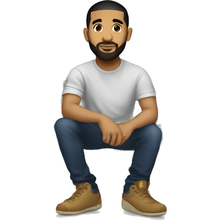 Drake sitting in the CN Tower emoji