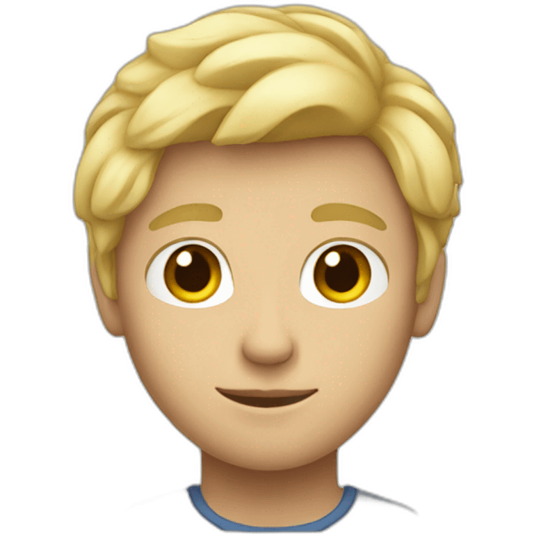 blond teenage boy emoji