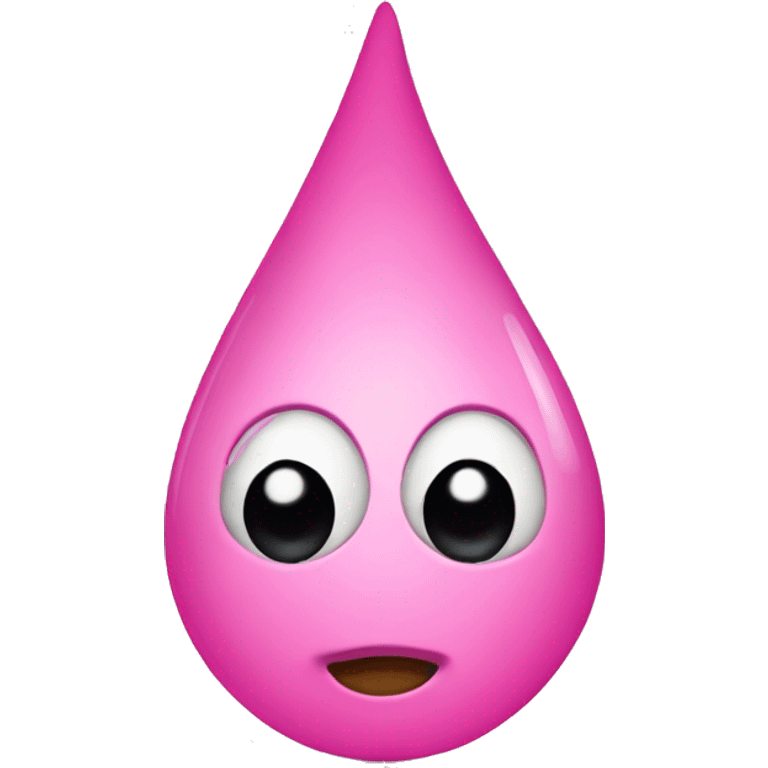 pink tear drop emoji