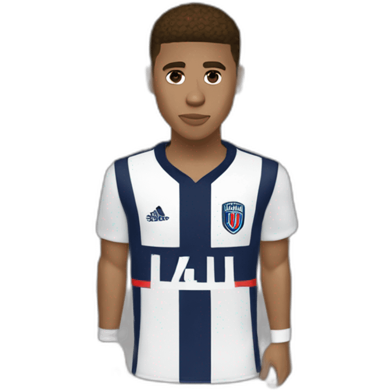 Justin Bieber mixed with Mbappé emoji