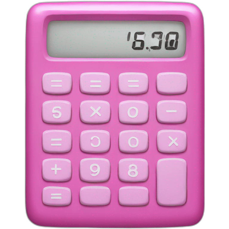 pink calculator emoji