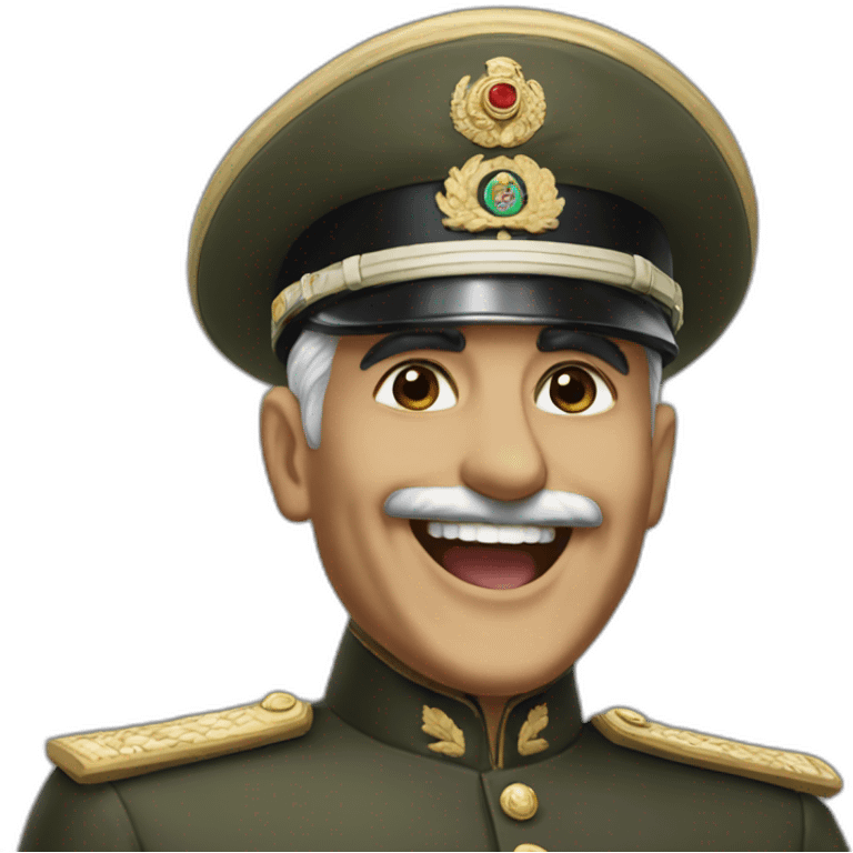 reza shah laughing emoji