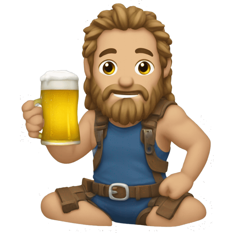 Tiburon tomando cerveza  emoji