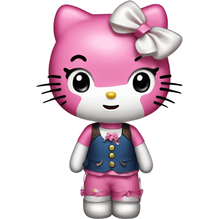 Hello kitty with bow emoji