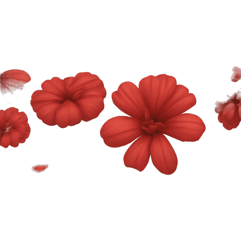 red flowers with a gi emoji