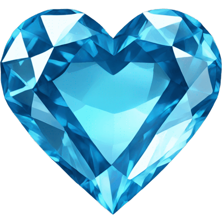 Blue diamond heart  emoji