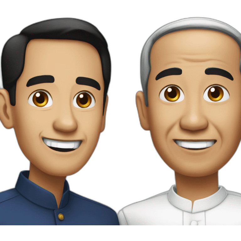 Uncle roger and jokowi emoji