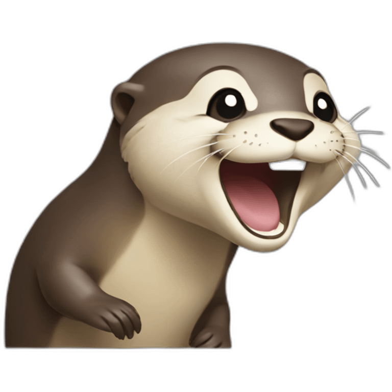 an otter laughing emoji