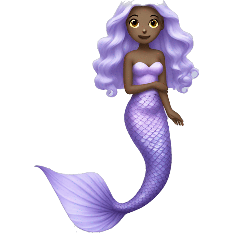 pale purple mermaid  emoji