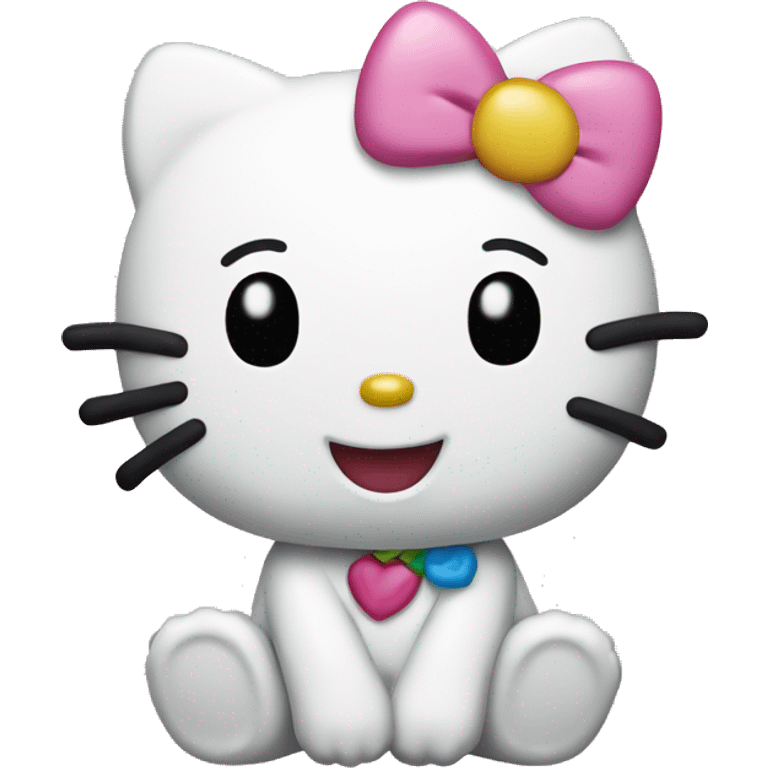 hello kitty happy emoji