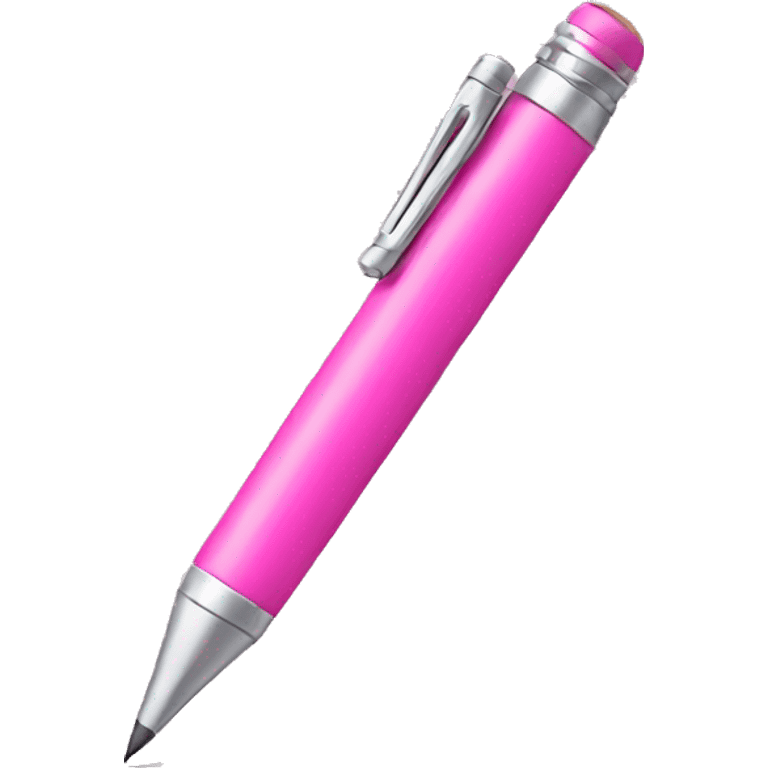 Pink, mechanical pencil emoji