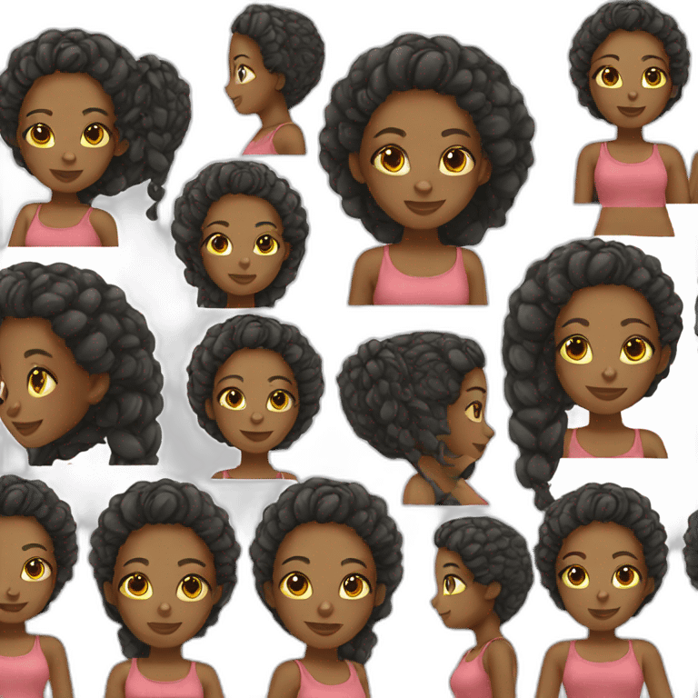 African girl emoji