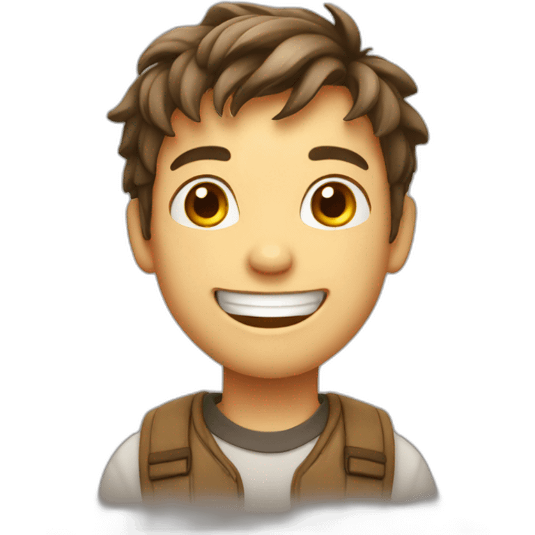 A happy boy emoji