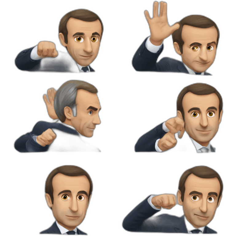 Macron sur les épaules de zemmour emoji