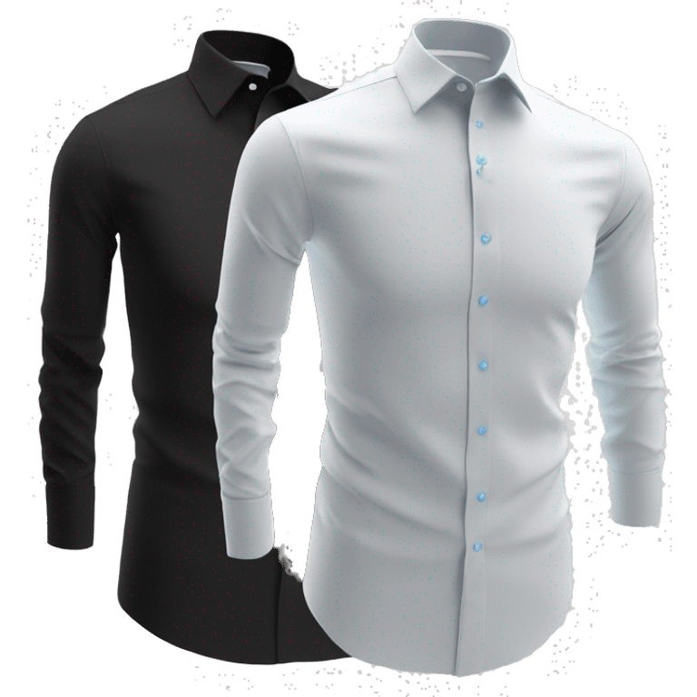 - formal white long sleeve shirt with a collar (also: black, light blue, gray)
- long sleeve plain stretch business formal black shirt emoji