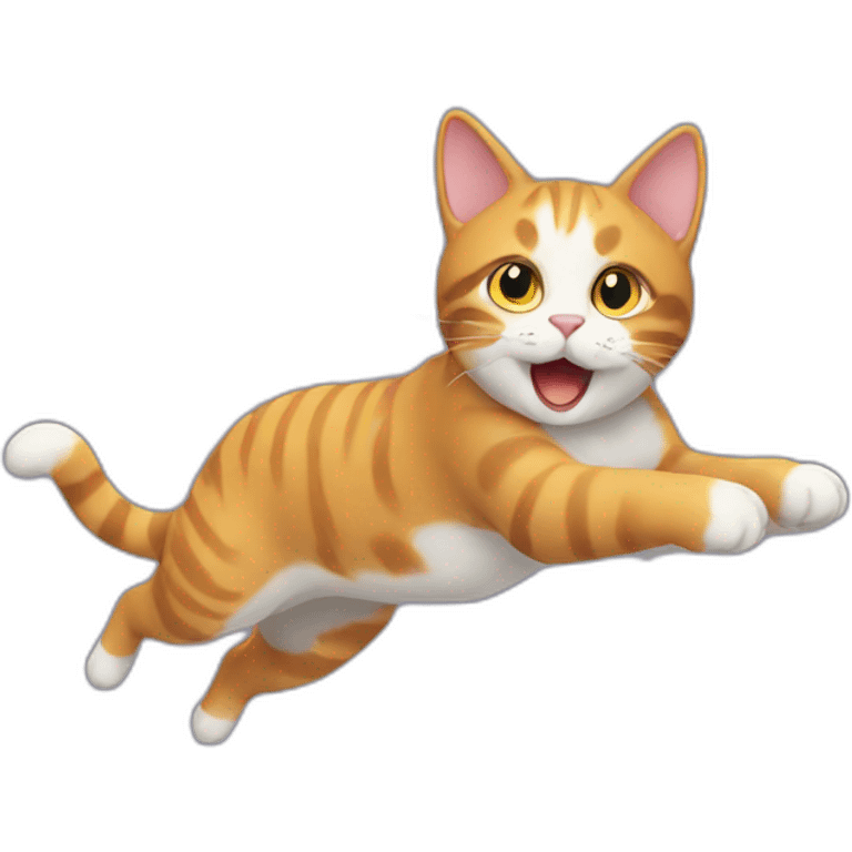 flying cat emoji