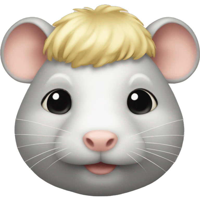 fat rat with blonde wig emoji