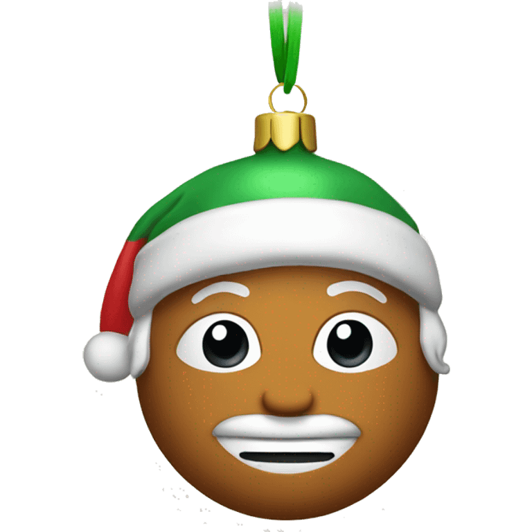 Christmas ornament emoji