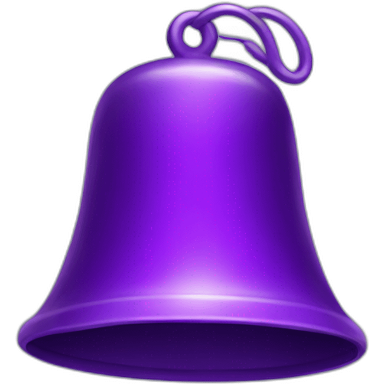 Purple furry bell emoji