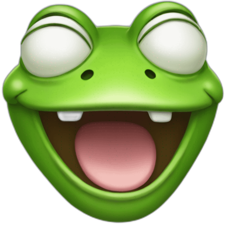 pepefrog laugh, anime style emoji