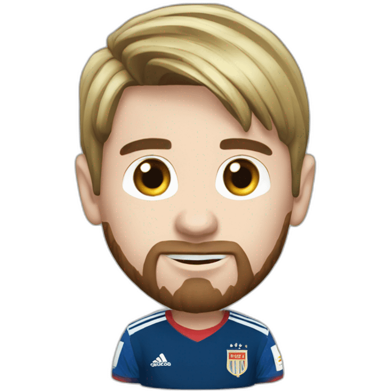 LIONEL MESSI WITH THE WORLD CUP emoji